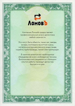 Лицензия Воронеж ЛомовЪ 4